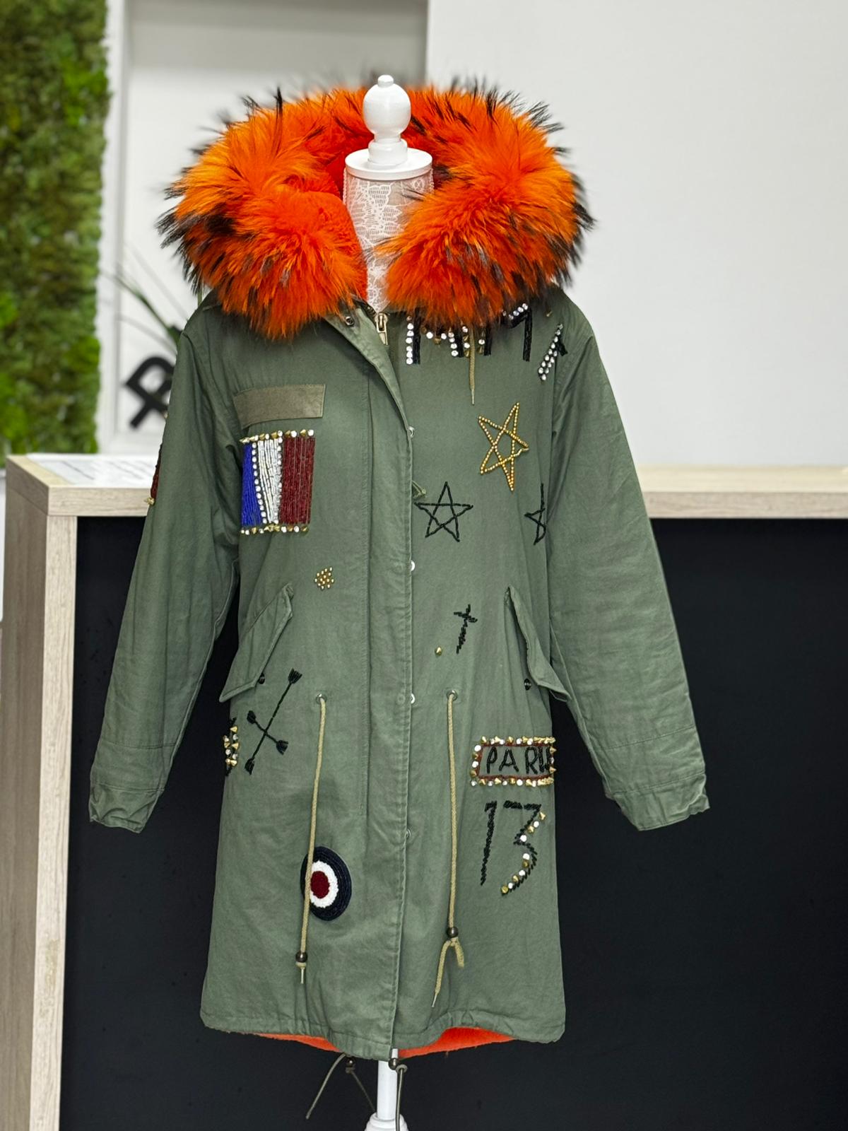 Parka s pravou kožušinou
